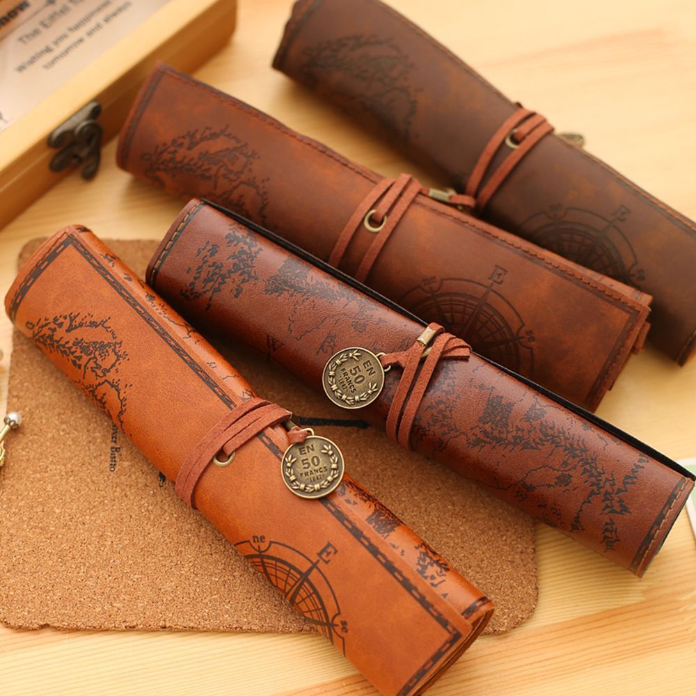 Pen Pouch Roll - Moda Rulo Vintage Retro Kalem Kalem