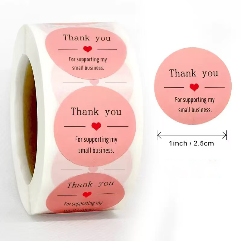 Sticker Label Roll - Küçük İşletmemi Desteklediğiniz için Teşekkür Ederiz