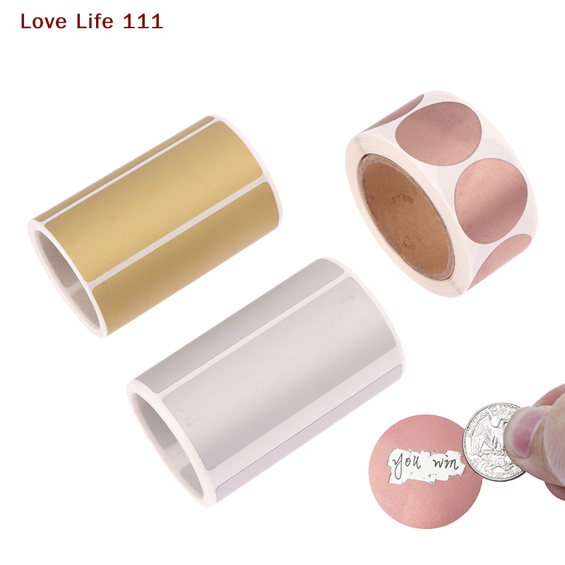 Sticker Label Roll - Yeni 300 Adet/Rulo Kazımalı Etiketler Gizli