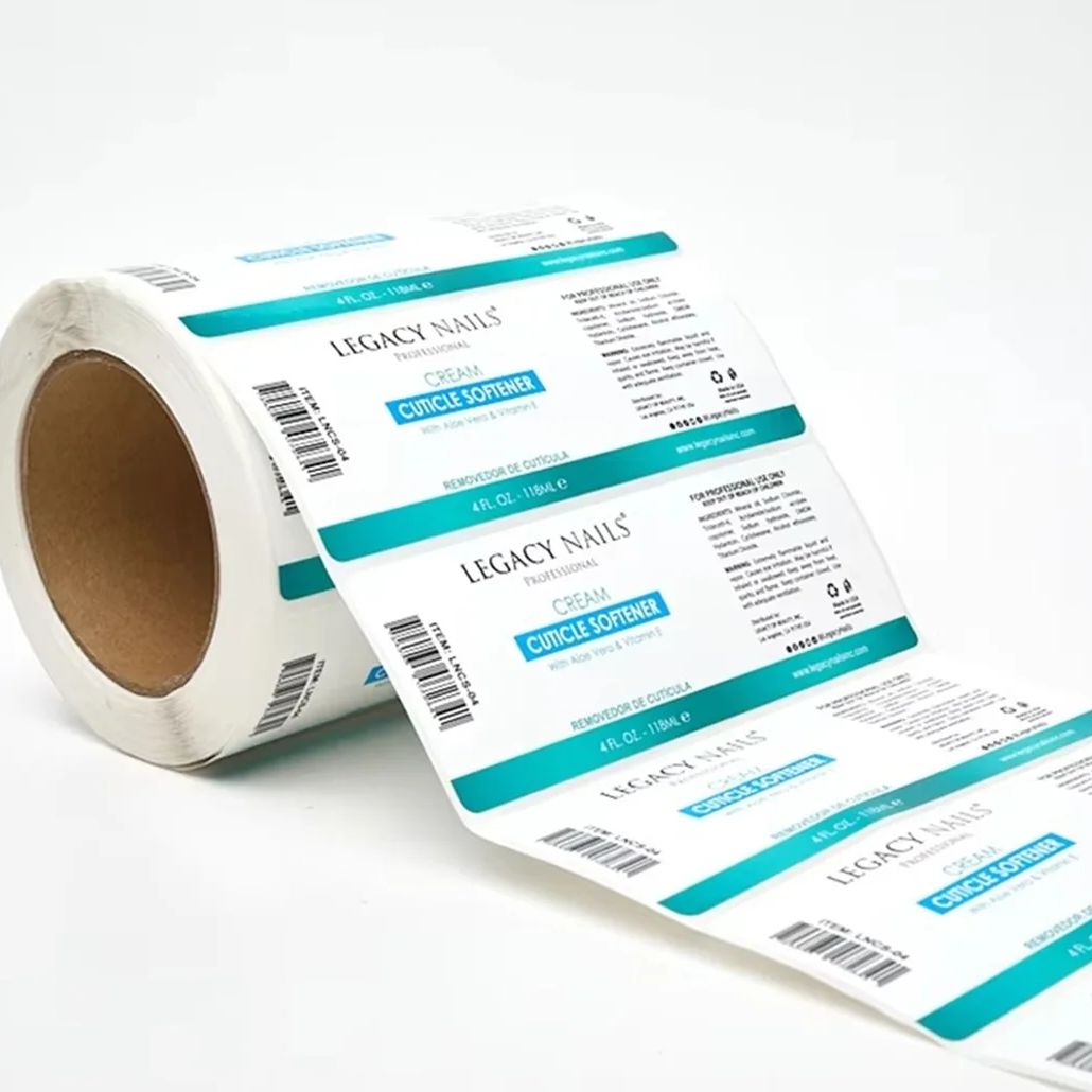 Sticker Label Roll - Özel Su Geçirmez Vinil Etiket Çıkartmaları｜Oje