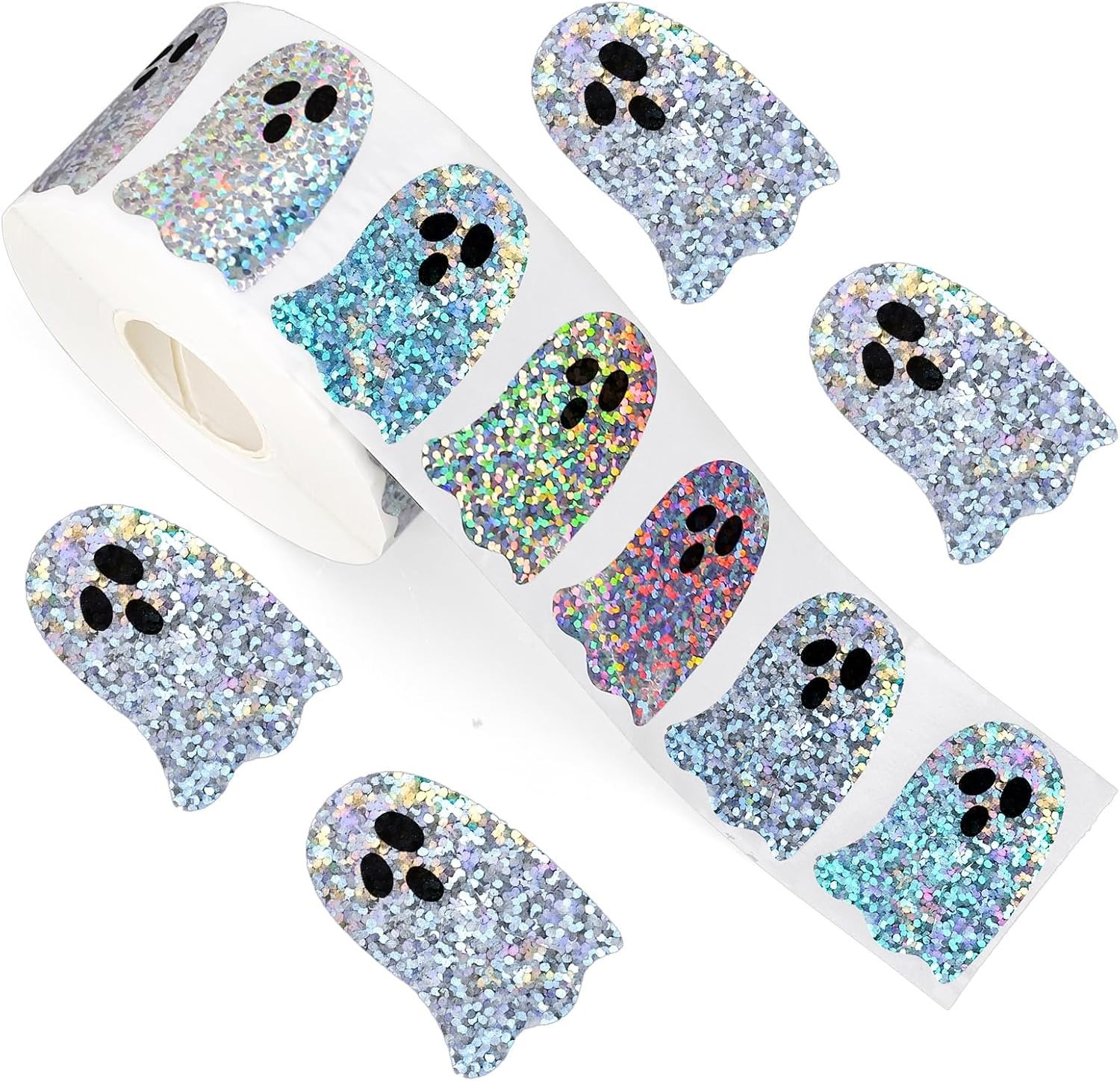 Sticker Label Roll - Cadılar bayramı Hayalet Şekli DIY Su