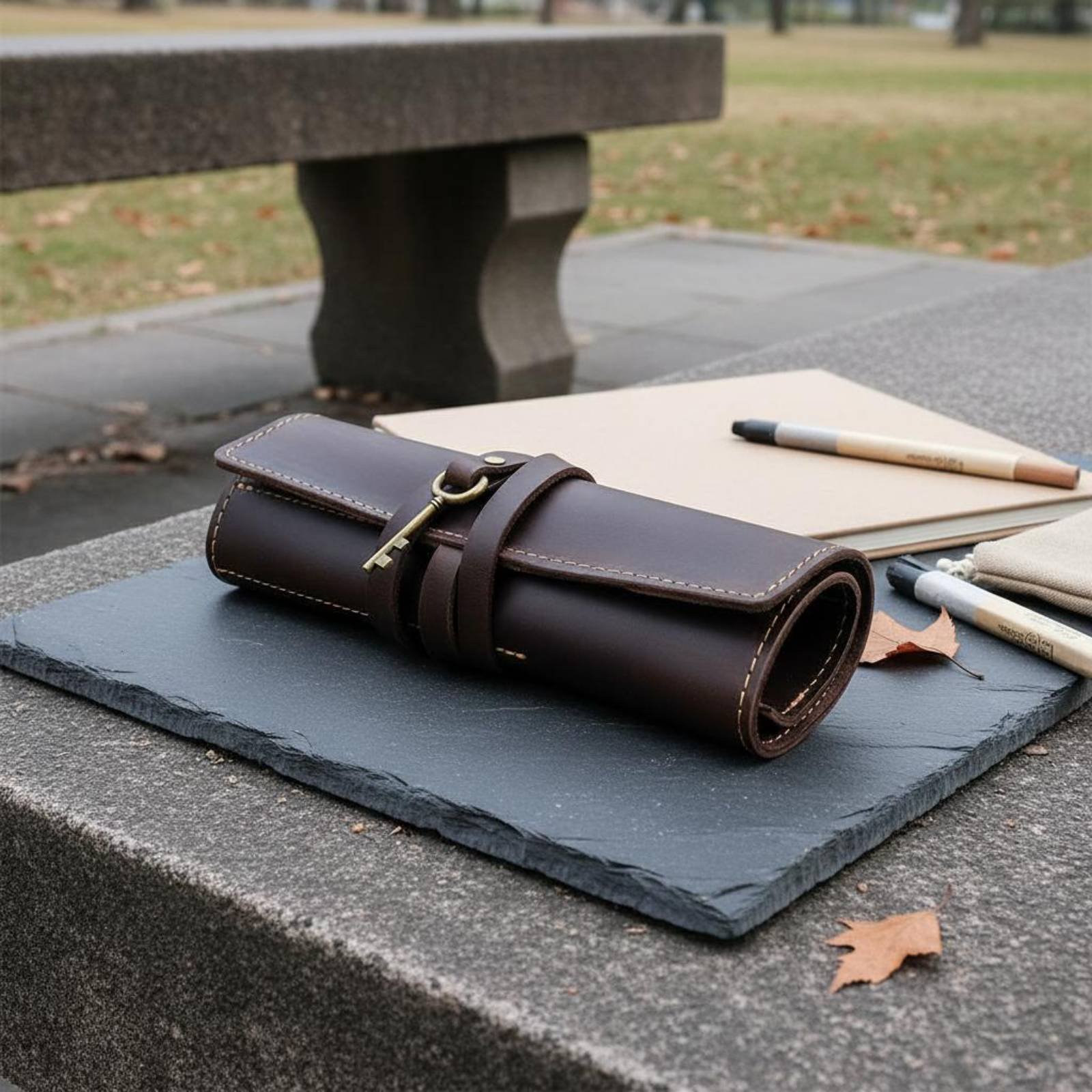 Deri Katlanabilir Yazı Gereçle - Pen Pouch Roll incelemesi ve fiyatı