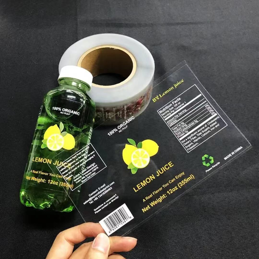 Özel Baskılı Şeffaf BOPP Su Ge - Sticker Label Roll incelemesi ve fiyatı