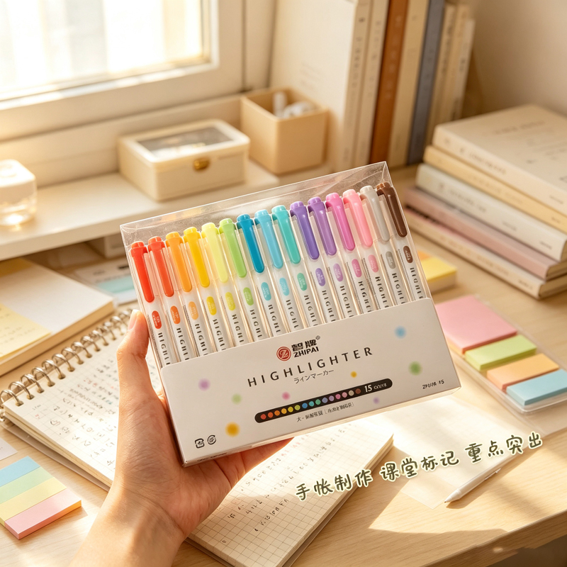 5 Renkli Çift Uçlu Pastel Fosf - Highlighter Set Pastel incelemesi ve fiyatı