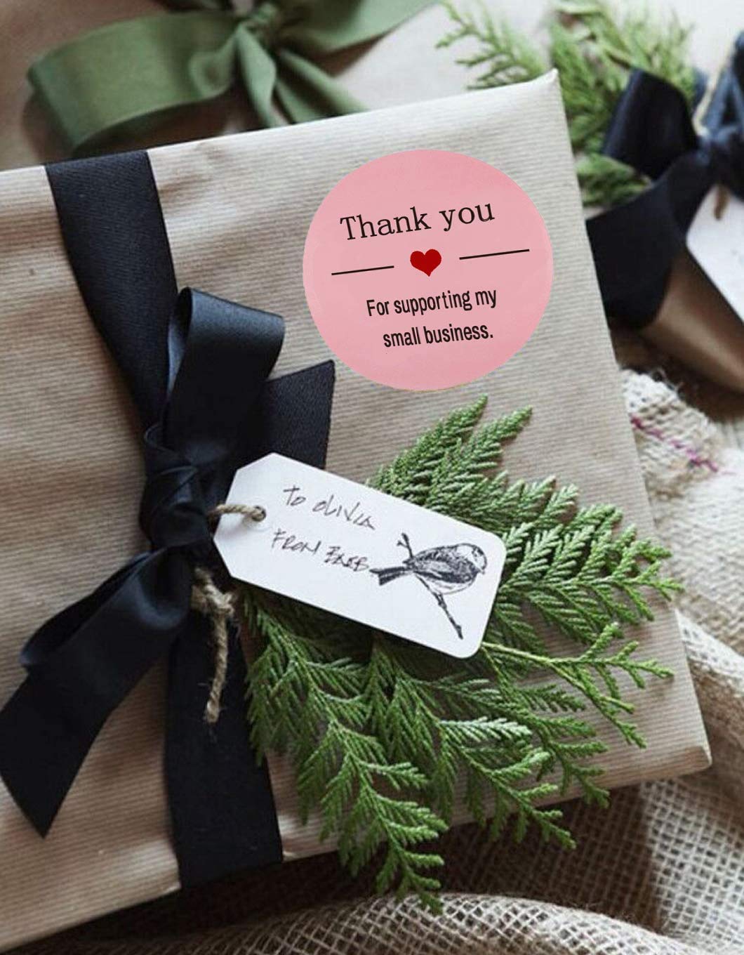 Küçük İşletmemi Desteklediğini - Sticker Label Roll incelemesi ve fiyatı