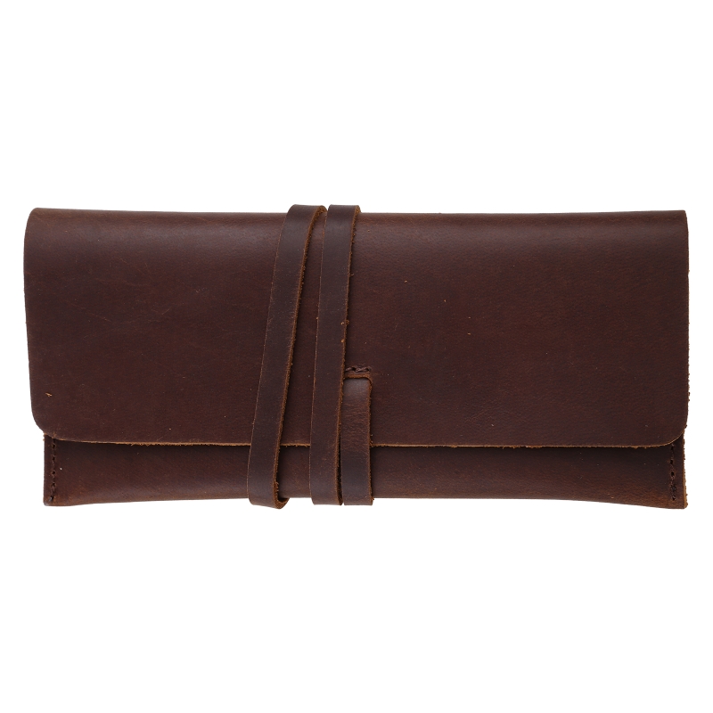 El yapımı inek derisi deri kal - Pen Pouch Roll incelemesi ve fiyatı