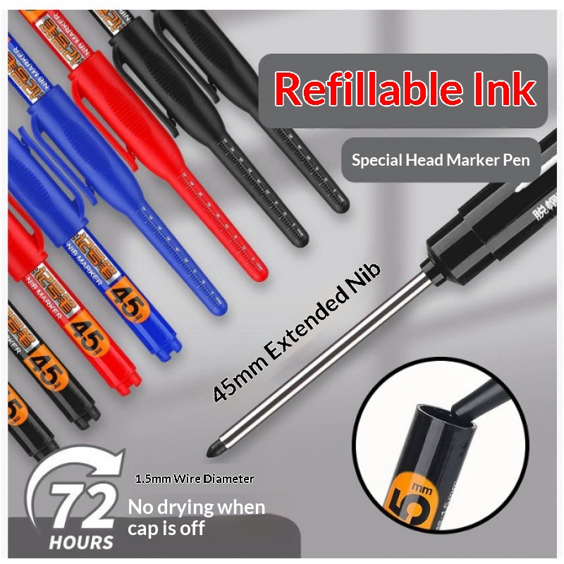 12/2 adet 45mm derin delik işa - Whiteboard Marker Set incelemesi ve fiyatı